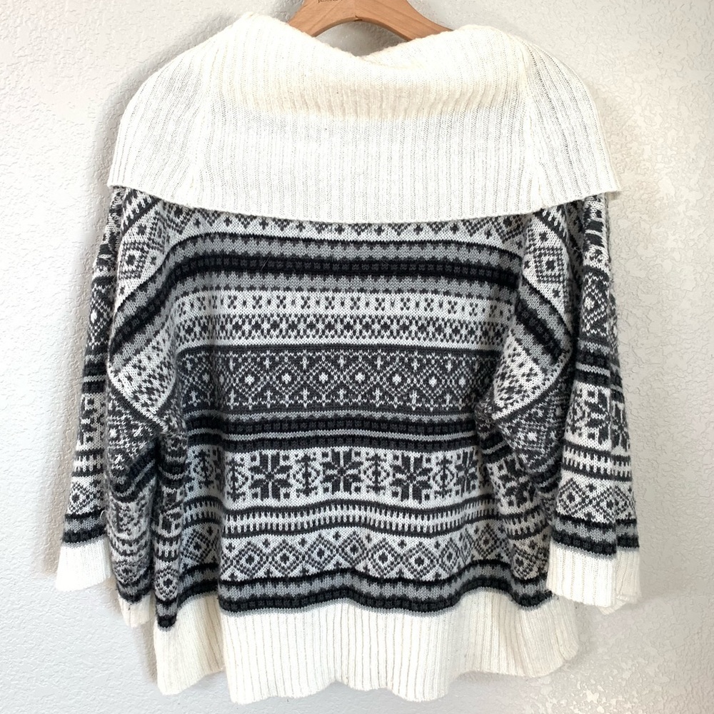 Kensie Cowl Neck Winter Oversized Sweater Sz L - Picture 4 of 7